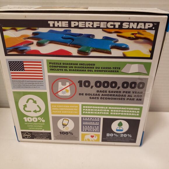 Lot 2  Puzzles 1000 piece each w/ Posters Path of Totality, One Quiet Morning - Picture 10 of 16